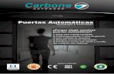 Puertas Automáticas - Empresas Carbone · Puertas Automáticas Carbone AutoDoor 192 D-FC06 Rodamiento de repuesto Controlador con microprocesador D-SR D-HH150 Controller 18 mm 128