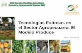 Tecnologías Exitosas en el Sector Agropecuario. El Modelo ...€¦ · situación pesquera de la región y delimitar estrategias de preservación del ambiente ... técnicos y productores