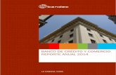BANCO DE CRÉDITO Y COMERCIO REPORTE ANUAL 2014portal.bandec.cu/uploads/pdf/REPORTE ANUAL 2014.pdf · En términos de presupuesto, los ingresos netos totalizaron 47.000 millones de