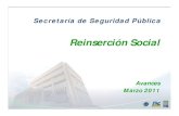 Reinserción Social marzo/REINSE… · Clasificación criminológica Educación Salud Industria Penitenciaria Capacitación Laboral Deporte Modelo Estratégico de Reinserción Social.