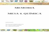 MEMORIA MESA 4. QUÍMICA - División de Ciencias ...dicea.chapingo.mx/wp-content/uploads/2019/09/... · antioxidante de la semilla de mango con el propósito de obtener fuentes naturales