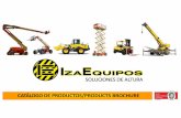 CATÁLOGO DE PRODUCTOS/PRODUCTSBROCHUREizaequipos.com/brochure_izaequipos_2019.pdfsuministro de equipos de izaje/ lifting equipmentsupply montacargas/forklifts • capacidad mÁxima: