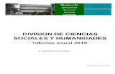 DIVISION DE CIENCIAS SOCIALES Y HUMANIDADEScsh.izt.uam.mx/consejo/informe/informe_anual_2018.pdf · 2019-07-16 · La División de Ciencias Sociales (DCSH) cuenta con un reconocido