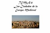 TEMA 6 Las Ciudades de la Europa Medieval · 3-Los gremios de artesanos (p. 118) GREMIOS: asociación de artesanos de un mismo producto, que controlaban su producción y su venta