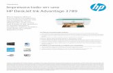 Ficha técnica Impresora todo-en-uno HP DeskJet Ink Advantage …img.cartimex.com/v2/pdf/HP3789.pdf · 2017-06-27 · Ficha técnica Impresora todo-en-uno HP DeskJet Ink Advantage