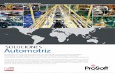 SOLUCIONES Automotriz - ProSoft Technology · 2016-04-12 · La industria automotriz está evolucionando a un ritmo rápido. Las comunicaciones industriales desempeñan un papel fundamental