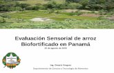 Evaluación Sensorial de arroz Biofortificado en Panamálac.harvestplus.org/wp-content/uploads/2012/07/evaluacion-sensori… · Evaluación Sensorial de arroz Biofortificado en Panamá