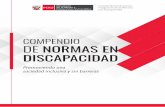 COMPENDIO DE NORMAS EN DISCAPACIDAD...Consejo Nacional para la Integración de la Persona con Discapacidad - CONADIS ... E-mail: editoragraficaperuana@yahoo.es Junio del 2018 / Lima