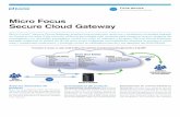 Micro Focus Secure Cloud Gateway...Protección antivirus Protección inmediata: Secure Cloud Gateway ofrece la mejor protección antivirus inmediata disponible tanto para el tráfico