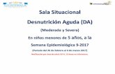Sala Situacional Desnutrición Aguda (DA)epidemiologia.mspas.gob.gt/files/Publicaciones 2017...Huehuetenango 68 3.67 77 4.18 Guatemala Nor Occidente 56 7.04 32 4.08 Baja Verapaz 14