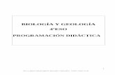 BIOLOGÍA Y GEOLOGÍA 4ºESO - IES La Sernaieslaserna.com/2019-20/pdf/programaciones/4eso/bio... · •Diferenciar la composición y el estado físico de las capas internas de la