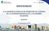 BIENVENIDOS - Superintendencia de la Economia Solidaria · •Expedición de documento que contiene la estructura normativa de la Supersolidaria. •Unificación de conceptos sobre