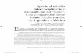 Aporte al estudio interdisciplinario y transcultural del ... · Dimensión AntropológicA, Año 19, Vol. 54, enero/Abril, 2012 Aporte al estudio interdisciplinario y transcultural