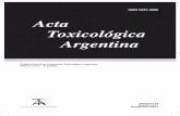 ISSN 0327-9286 Acta Toxicológica Argentina · res de aniones orgánicos (por ejemplo: Oat1, Oat3, Oat5, Mrp2 en riñón, y Oat3, Mrp2 en hígado). Actualmente se considera relevante
