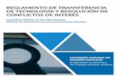 REGLAMENTO DE TRANSFERENCIA DE TECNOLOGÍA Y RESOLUCIÓN DE ... · REGLAMENTO DE TRANSFERENCIA DE TECNOLOGÍA Y RESOLUCIÓN DE CONFLICTOS DE INTERÉS Comisión Chilena de Energía