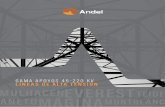 PRESENTACIÓN AT/00-Introducción.pdf · 1 PRESENTACIÓN El catálogo presenta la gama Andel de apoyos metálicos normalizados para utilización en líneas eléctricas aéreas de