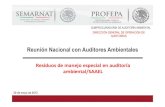 Reunión Nacional con Auditores Ambientalesamuvaa.com.mx/pdf/a_residuos_de_manejo_especial_saael.pdf · Residuos de manejo especial en auditoría ambiental 2° ARGUMENTO: • Los