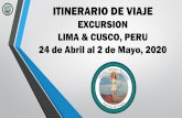 ITINERARIO DE VIAJE GUATEMALA 30 de Abril al 4 de Mayo€¦ · Disfrute de un recorrido luminoso por las fuentes animadas de agua más representativas del lugar. ITINERARIO 28 de