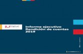 Informe ejecutivo Rendición de cuentas 2019 - IU Digital · Lo anterior ha permitido un manejo eficiente y eficaz de los recursos asignados a la institución, con una ejecución