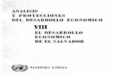 EL DESARROLLO ECONOMICO DE EL SALVADOR · Productividad de la mano de obra en la industria textil algodonera de cinco países latinoamericanos (E/CN.12/219) N9 de venta: 1951 II.