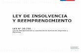 LEY DE INSOLVENCIA Y REEMPRENDIMIENTO€¦ · Ley de Reorganización y Liquidación de Activos de Empresas y Personas Chile V/S Promedio OECD V/S V/S Subranking Resolución de la