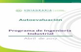 Programa de Ingeniería Industrial - La U Verde de Colombia · En el Programa de Ingeniería Industrial, el Proceso de Autoevaluación con ﬁnes de Acreditación, se basó en las