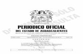 PERIODICO OFICIAL - Aguascalientes · 2012-12-26 · linden responsabilidades y se apliquen las san-ciones disciplinarias, en contra de los servidores públicos responsables de que