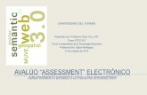 AVALÚO “ASSESSMENT” ELECTRÓNICOmicva.weebly.com/uploads/2/4/5/4/24548142/adiestramiento_-_clara… · OBJETIVOS DEL TALLER • Definir el concepto de e-assessment electrónico.