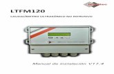 LTFM120 - Sensotec · M11) M11 Programación del diámetro del tubo (alternativamente se puede programar el perímetro en ... M48 Fecha de calibracion Menús de programación de funciones