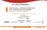 MAUAL RESUMIDO DE INSTALACIÓN · MAUAL RESUMIDO DE INSTALACIÓN Gama Multi-PAC  Mar.2014 Sistema múltiple 2x1, 3x1, 4x1