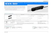 Amplificador digital de fibra óp tica: fácil configuración ...downloads.omron.eu/IAB/Products/Sensing/Fiber Optic... · Cable de PVC de 30 cm con conector M12 (4 pines) E3X-CN21-M1J