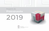 Proyecto de Presupuesto 2019 - ICAMweb.icam.es/bucket/PROYECTO DE PRESUPUESTO 2019.pdf · 2018-12-12 · 6 Proecto de Presupuesto E l Colegio presenta un proyecto de presupuesto equilibrado