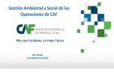 Gestion Ambiental y Social de Operacione CAF...Ciclo(de(créditos( CAF(– Instrumentos(asociados. Procedimientos(para(la(Gestión(Ambiental(y(Social FaseF2 Evaluación Comité de