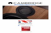 SPEAKER PRODUCTS - Sound & Pixel Cambridge Audio Alta… · Durante los últimos años, las ganancias de las ventas de los productos de Cambridge Audio han contribuido directamente