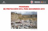 PROGRAMA DE PROTECCIÓN CIVIL PARA BASUREROS 2019cgproteccioncivil.edomex.gob.mx/sites/cgproteccioncivil.edomex.go… · Proponer al municipio la elaboración de un programa de sensibilización