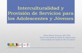 Interculturalidad y Provisión de Servicios para los ... · Interculturalidad y Provisión de Servicios para los Adolescentes y Jóvenes Maria Helena Ruzany, MD, PhD Núcleo de Estudo