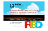 Nuevas subestaciones de la red de transporte previstas en … · 2013-10-28 · RED ELÉCTRICA DE ESPAÑA Objetivo: Subestación de Parque Central yAlimentar la actuación urbanística
