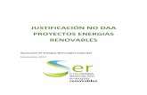 JUSTIFICACIÓN NO DAA PROYECTOS ENERGIAS RENOVABLES · 2018-05-09 · importancia de la adopción de medidas para el fomento del desarrollo y la utilización de fuentes energéticas