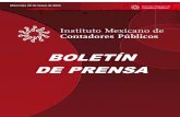BOLETÍN DE PRENSAimcp.org.mx/wp-content/uploads/2015/05/IMCP-Boletín-de-prensa-2… · autoridades fiscales, en los términos del artículo 90 de la LISR. ARTÍCULO 90, SEGUNDO