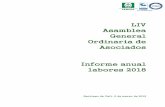 LIV Asamblea General Ordinaria de Asociadoscencoa.com.co/esal/docs/1_Informeanual2018.pdf · Informe Consejo de Administración y Gerencia General Presentación Señores delegados(as)