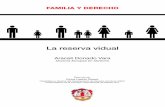 Reus, La Reserva viudal(TRZ) 13/5/09 08:19 P˜gina 1 · en E-Legal History Review, 7, 2009; «La reserva vidual en Italia: pers-pectivas de futuro», en Libro-Homenaje al Profesor