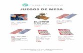 JUEGOS DE MESA - Yajolu Animationsyajoluanimations.es/wp-content/uploads/2019/03/JUEGOS-DE-MESA_… · Bingo de lujo con 90 bolas 31 cm Luxury bingo with 90 balls 31cm 46,50€ Ref