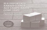 ELS DEPORTATS SABADELLENCS ALS CAMPS NAZIS (1940-1945)ca.sabadell.cat/Stolpersteine.pdf · una població de fet que pràcticament arribava a la xifra de 50.000 persones, de les quals
