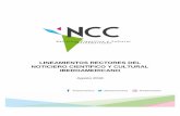 LINEAMIENTOS RECTORES DEL NOTICIERO CIENTÍFICO Y …noticiasncc.com/wp-content/uploads/2018/08/Lineamientos-Rectore… · de contenidos del NCC, así como proponer cambios y actualización