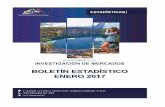 BOLETÍN ESTADÍSTICO ENERO 2017 - Visit Guatemalavisitguatemala.com/.../boletin-estadisticas-turismo-enero-2017.pdf · En enero 2017, las fronteras terrestres significaron el mayor