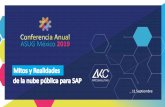 Mitos y Realidades de la nube pública para SAP · servicios técnicos de productos años de experiencia en 8 el mercado mexicano + 15 proyectos + 20 proyectos Incluyendo HANA Proyectos