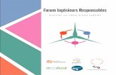 Forum Ingénieurs Responsables · 2020-02-23 · comptes te rendre à la deuxième édition du Forum Ingénieurs Responsables à Cen - ... développer des algorithmes de computer