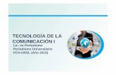 TECNOLOGÍA DE LA COMUNICACIÓN Itec-comunicacion.unsl.edu.ar/Tecno I/2015/Periodismo/Teorias/Clas… · Periodismo Universitario FCH-UNSL (Año 2015) CLASE II ... COMPARTIRIGUAL