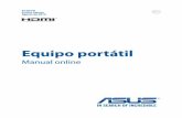 Equipo portátil - Asus€¦ · Windows® 10 en su equipo portátil. Capítulo 4: Prueba de encendido automático (POST) Este capítulo le muestra cómo utilizar la POST para cambiar