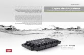 cajas empalme brochure IP68 PDFrev1 · 2020-03-20 · Protección y duración a sus empalmes de fibra óptica Cajas de Empalme IP68- REV1 ventas@optronics.com.mx Parque Tecnológico